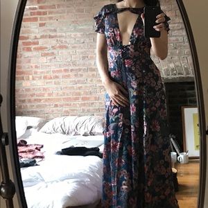 For Love and Lemons flora maxi dress, S